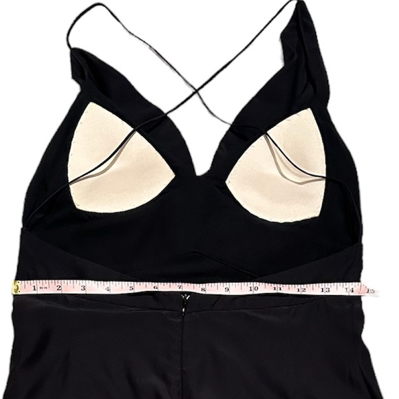 Emporio Armani 100% Silk Little Black Open Back Dress. Size Small - Picture 8 of 10